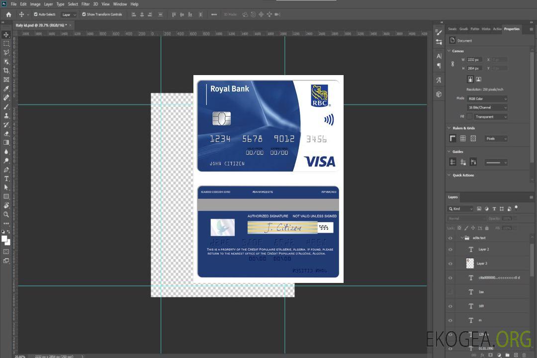 Carte internationale classique Visa de la Banque Royale de la Barbade template Carte internationale classique Visa de la Banque Royale de la Barbade template